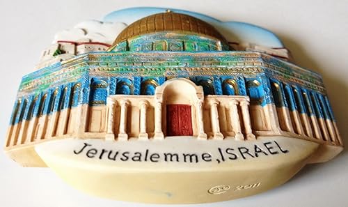 Miniatura 2 de La Cúpula de la Roca Jerusalén Israel Resina 3D Nevera Refrigerador Imán Tailandés Hecho a Mano Artesanía.