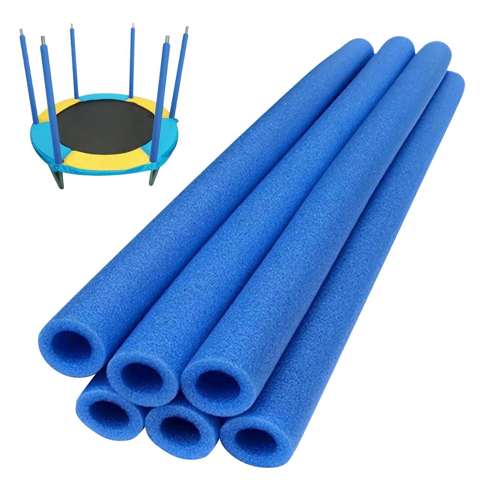Trampoline Pole Foam Sleeves, 6PCS Trampoline Foam Pole Covers 88CM, Replacement Trampolines Enclosure Foams Poles Pipe Sponge, Protective Poles Foams Tube Cover Padding Trampolines Accessories