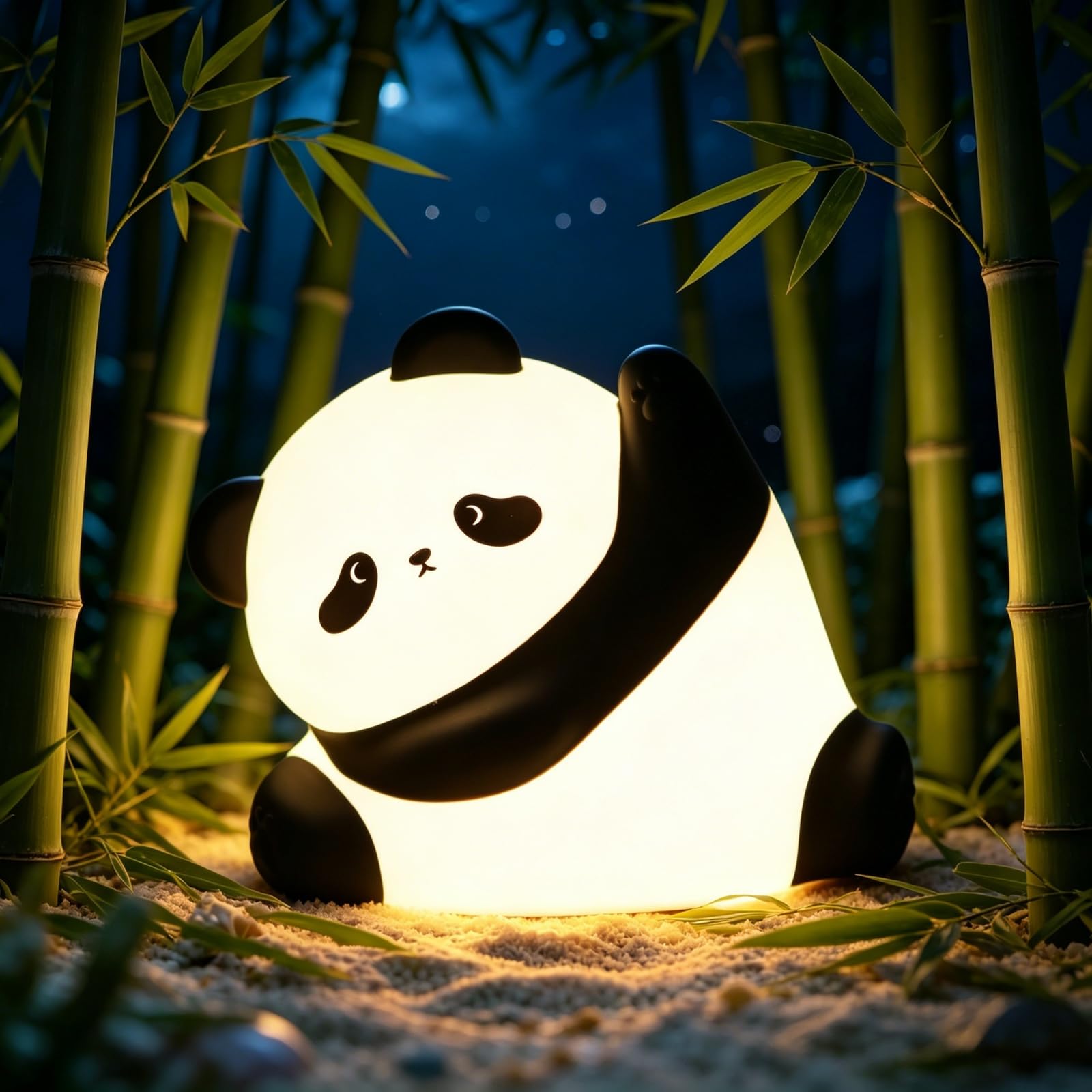 GOODEA Rechargeable Night Light Kids, Panda Cute Dimmable Silicone Nursery Lamp with 30 Min Timer, Up to 1 Week Battery Life, Baby Night Light for Toddlers, Girls, Boys Gifts Bedroom Accessories