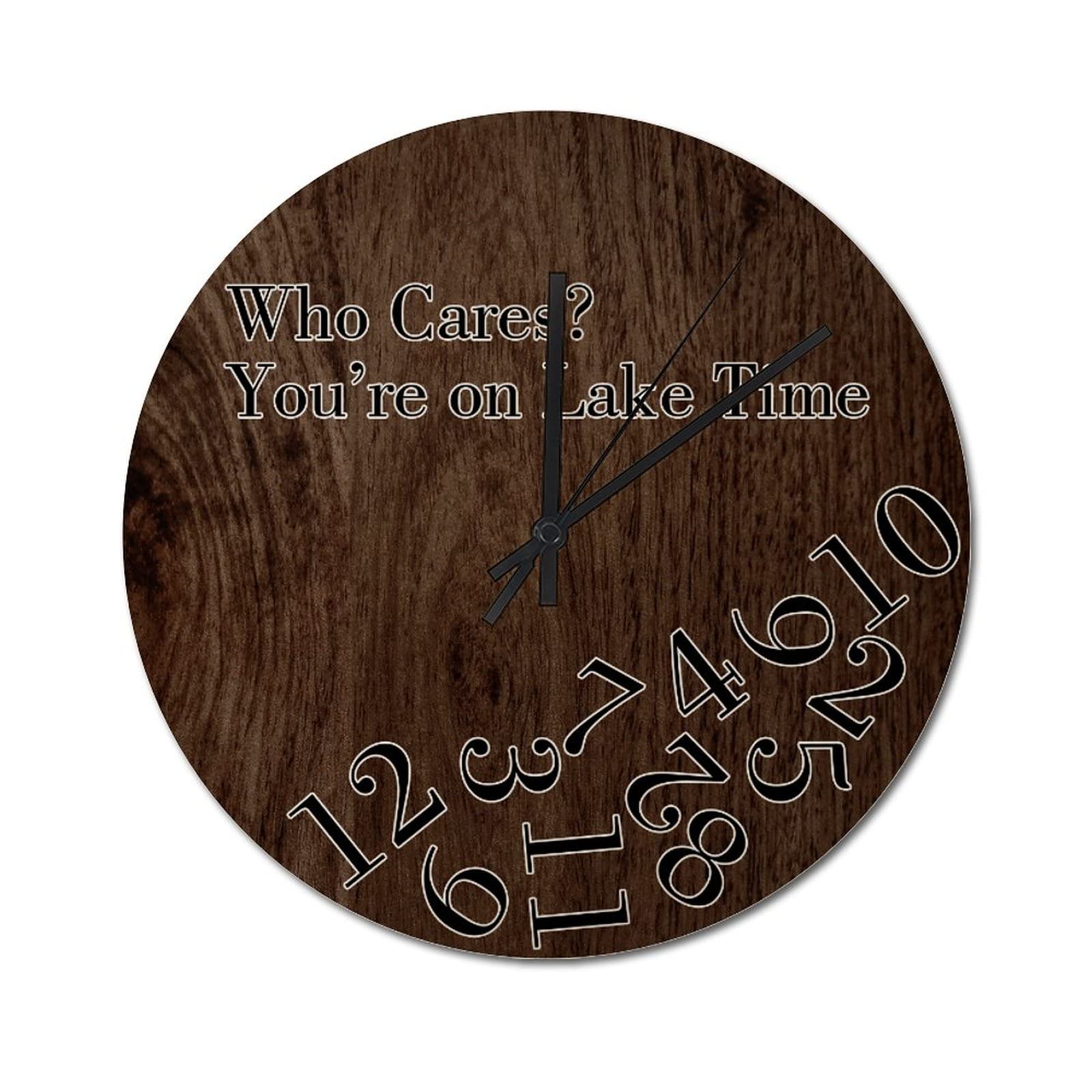 Horloge murale rétro rustique de 38 x 38 cm à quartz de qualité et fonctionnant à piles