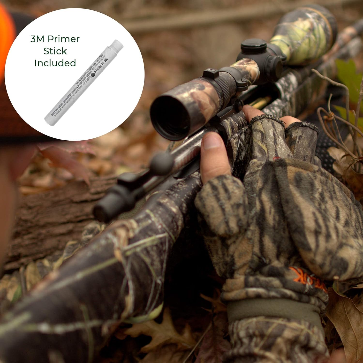 Mossy Oak Camo Gun Kit - Gun Skin, Scope Skin, Primer Stick - S
