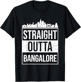 Straight Outta Bangalore Bengaluru Kannada Karnataka T-Shirt