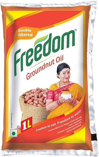 Browell Freedom Double Filtered Cooking Oil – Groundnut, 1 Litre