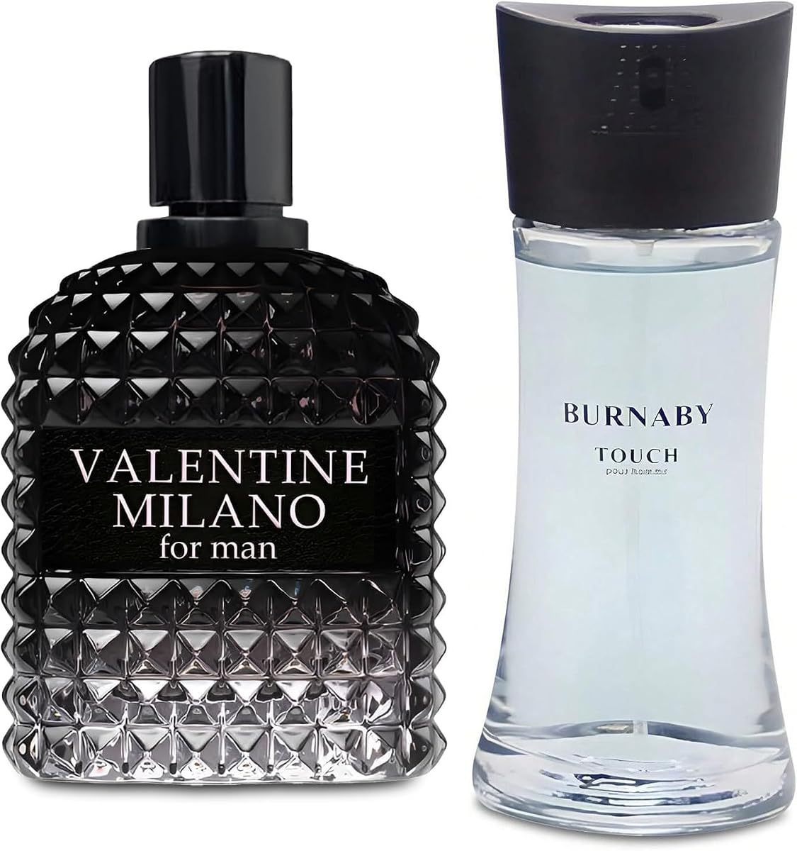 AFLUXE 2PCS Valentine Milano/Burnaby Touch Eau De Toilette for Men-Fresh,Romantic Scent Perfume for Men 3.4 Fl Oz Each Mens Cologne For All Skin Daily Used