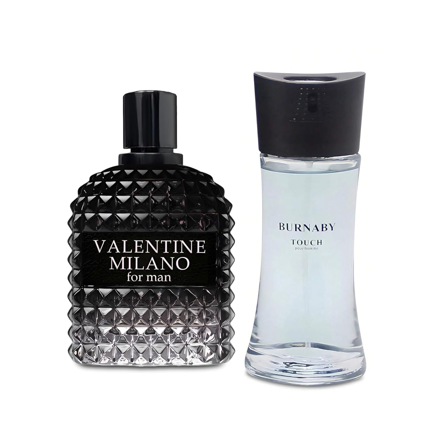 AFLUXE 2PCS Valentine Milano/Burnaby Touch Eau De Toilette for Men-Fresh,Romantic Scent Perfume for Men 3.4 Fl Oz Each Mens Cologne For All Skin Daily Used