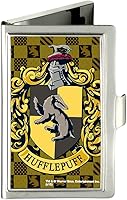 Vista 1 de Buckle-Down Tarjetero Hufflepuff Crest Golds/Negro - Pequeño