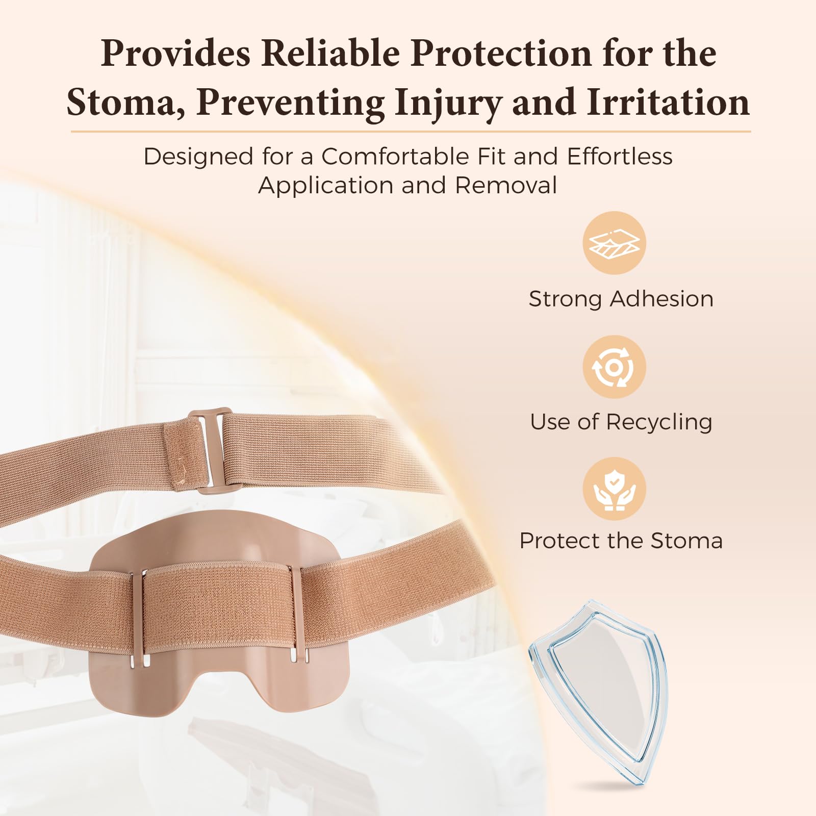 Cinturón de estoma, escudo protector de estoma, escudo anticolisión para protección deportiva y laboral, bolsa de ostomía, accesorios de estoma, cubiertas de bolsas de colostomía para mujeres y