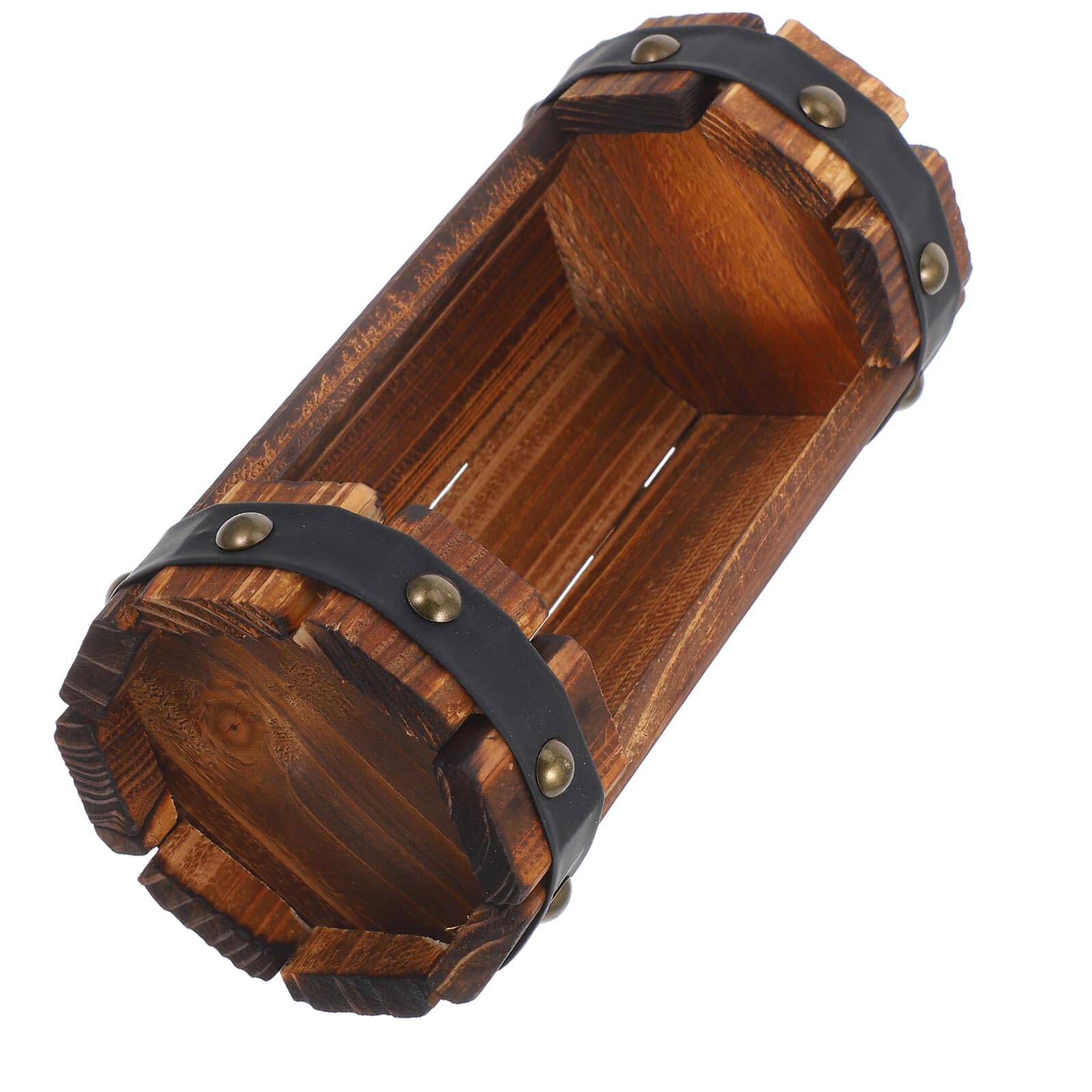 Jardinière bois carbonisé moderne de haute résistance