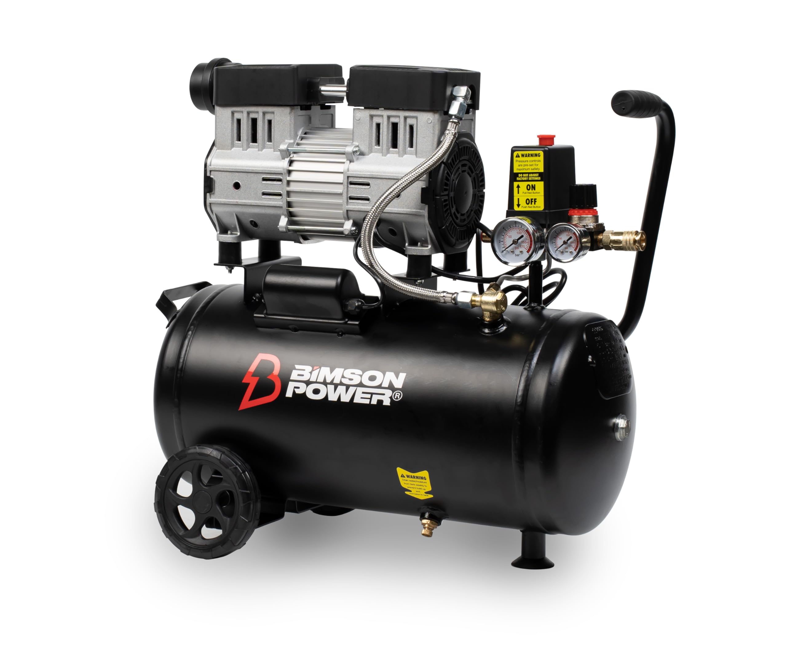 Bimson Power Air Compressor 24 Litre Tank Capacity, Low Noise, Portable, Ligh...