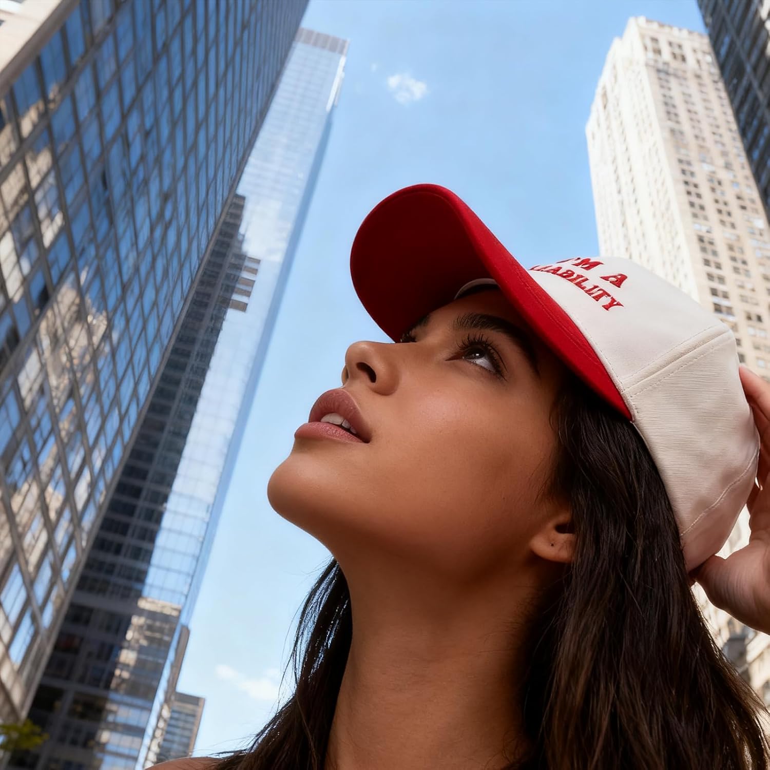 Hat Funny Embroidered Trucker Hat Adjustable Two Tone Snapback Canvas Baseball Cap for Womens - Image 4