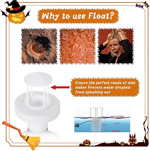 Miniatura 9 de Fabricante de niebla de Halloween, nebulizador ultrasónico LED de Halloween con luz de caldero de bruja, difusor de niebla, atomizador, tazón,