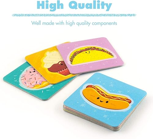 Miniatura 4 de Ravensburger Foodie Favorites - Juego de memoria rápido y atractivo | Mejora las habilidades de enfoque y memoria | Divertidas ilustraciones de