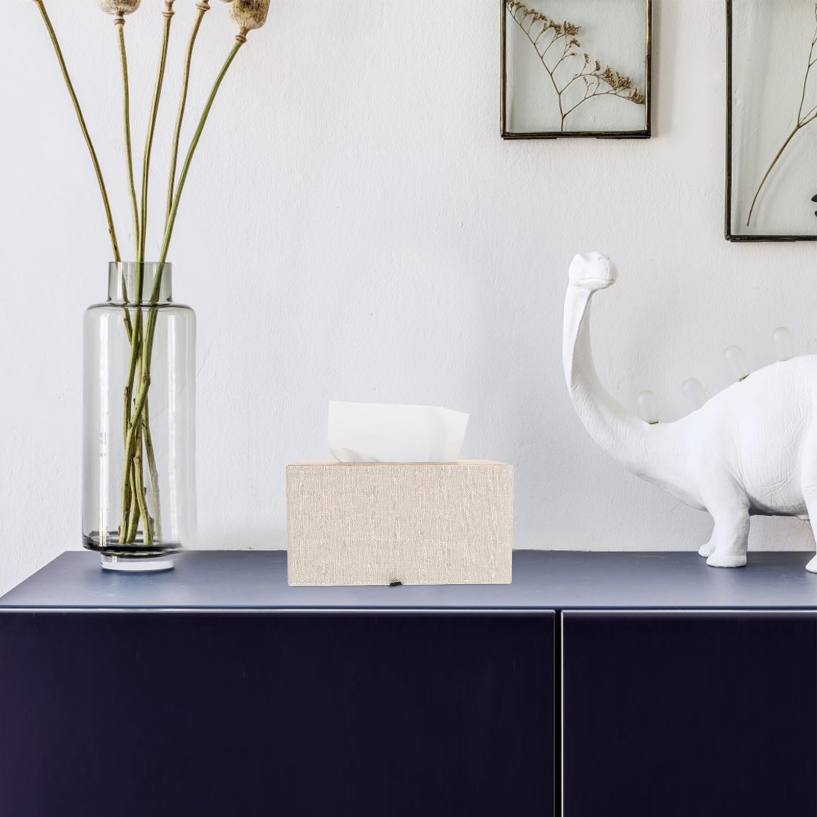 Healifty Caja de Pañuelos Conciso Caja de Almacenamiento Madera Diseño Ligero Baño Oficina