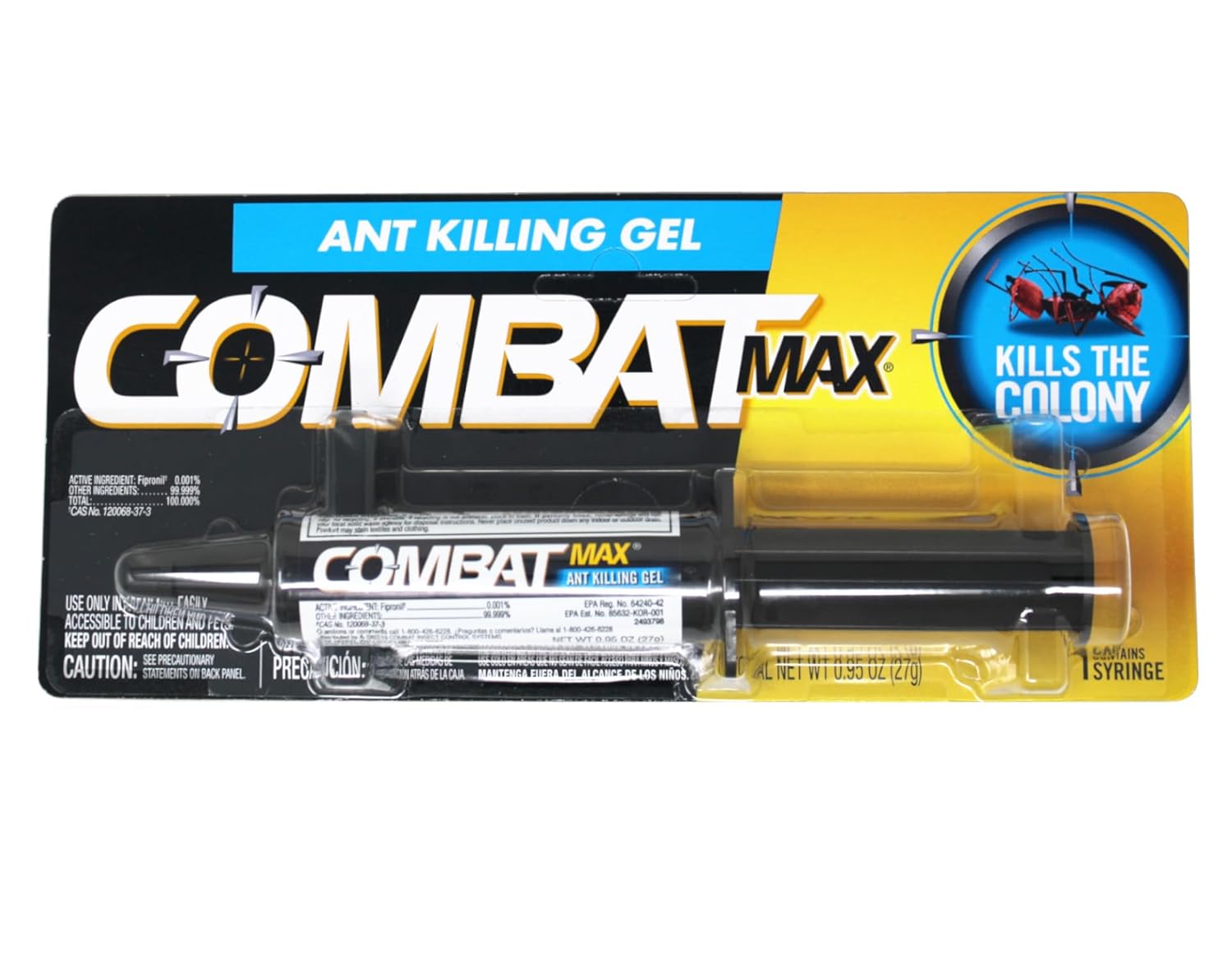 Combat 10023400973061 Indoor and Outdoor Ant Killing Gel, 27 Gram, 6 PACK