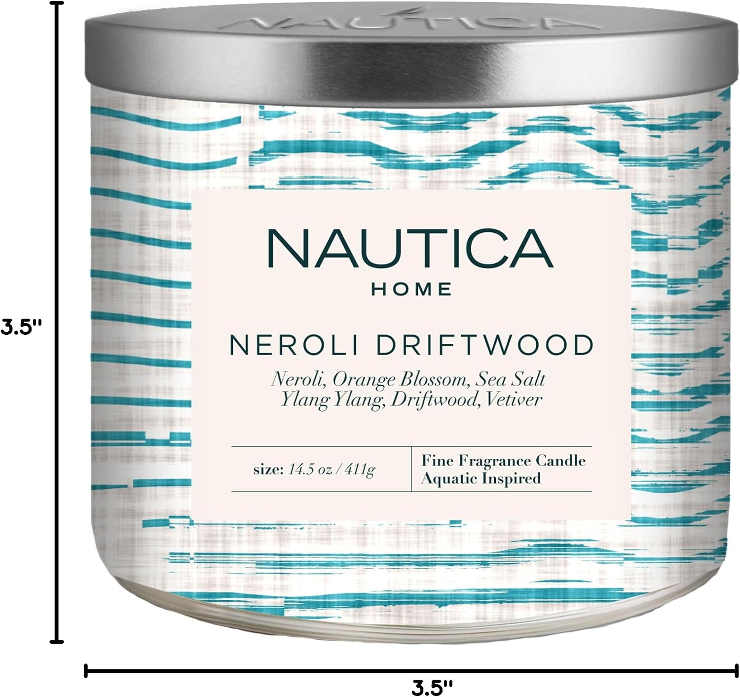Neroli Driftwood Soy Blend Wax Candle, 14.5 oz., by Nautica