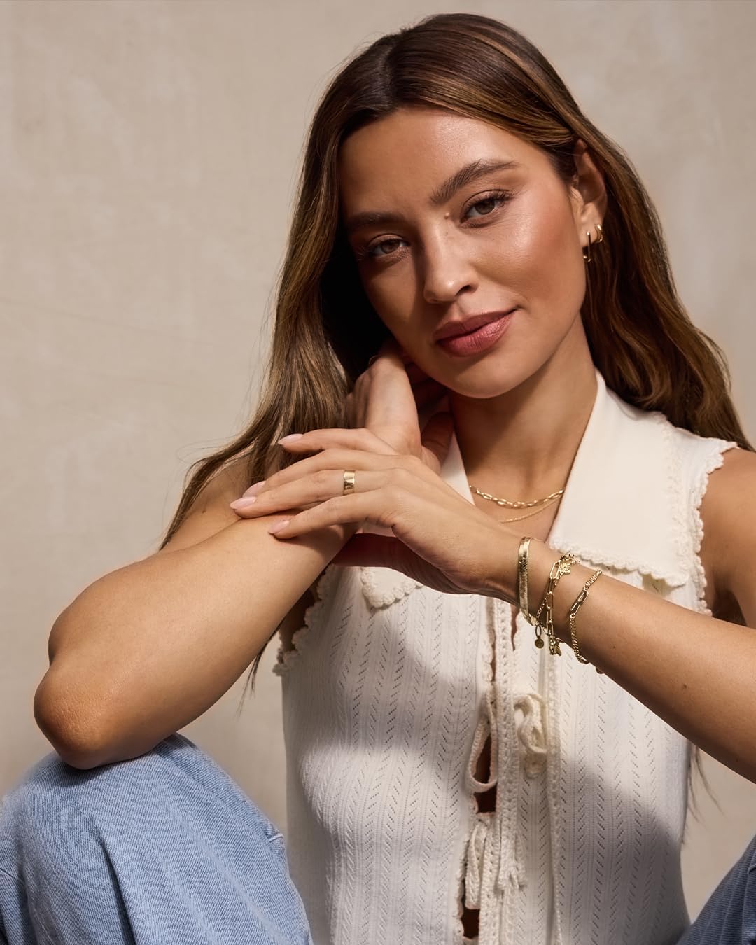 gorjana - Wilder Alphabet Bracelet - Daily Wear - Personalized Initial Design - Express Your Unique Style - Adjustable Fit, Trendy Fashion Accessory - Image 4