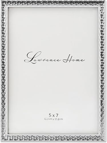 Lawrence Frames 713057 Metal with Hammer Effect, 5x7, Silver