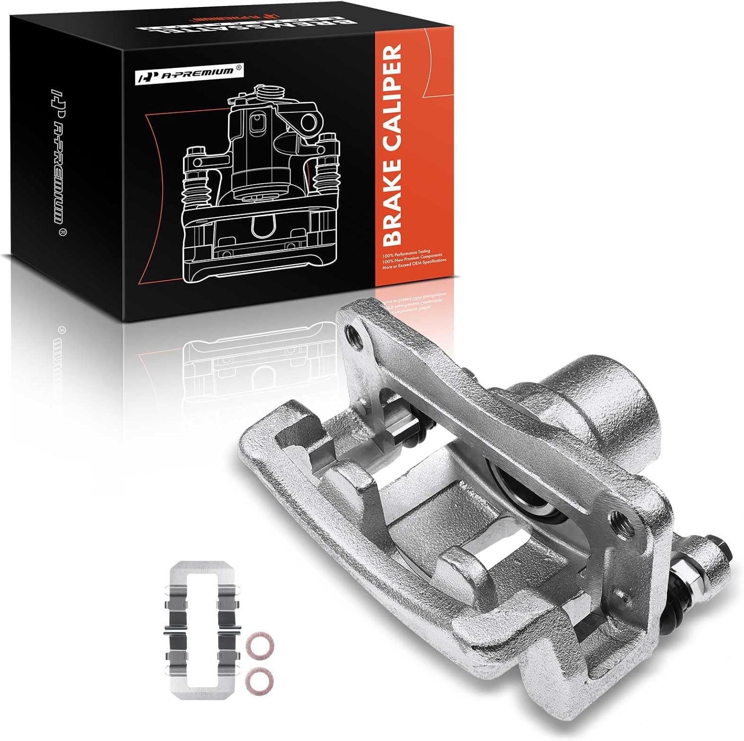 A-Premium Disc Brake Caliper Assembly with Bracket Compatible with GMC, Pontiac, Saturn & Chevy Models - Captiva Sport 2012-2015, Equinox 2007-2017, Terrain 2010-2017, Torrent 07-09, Vue - Rear Right