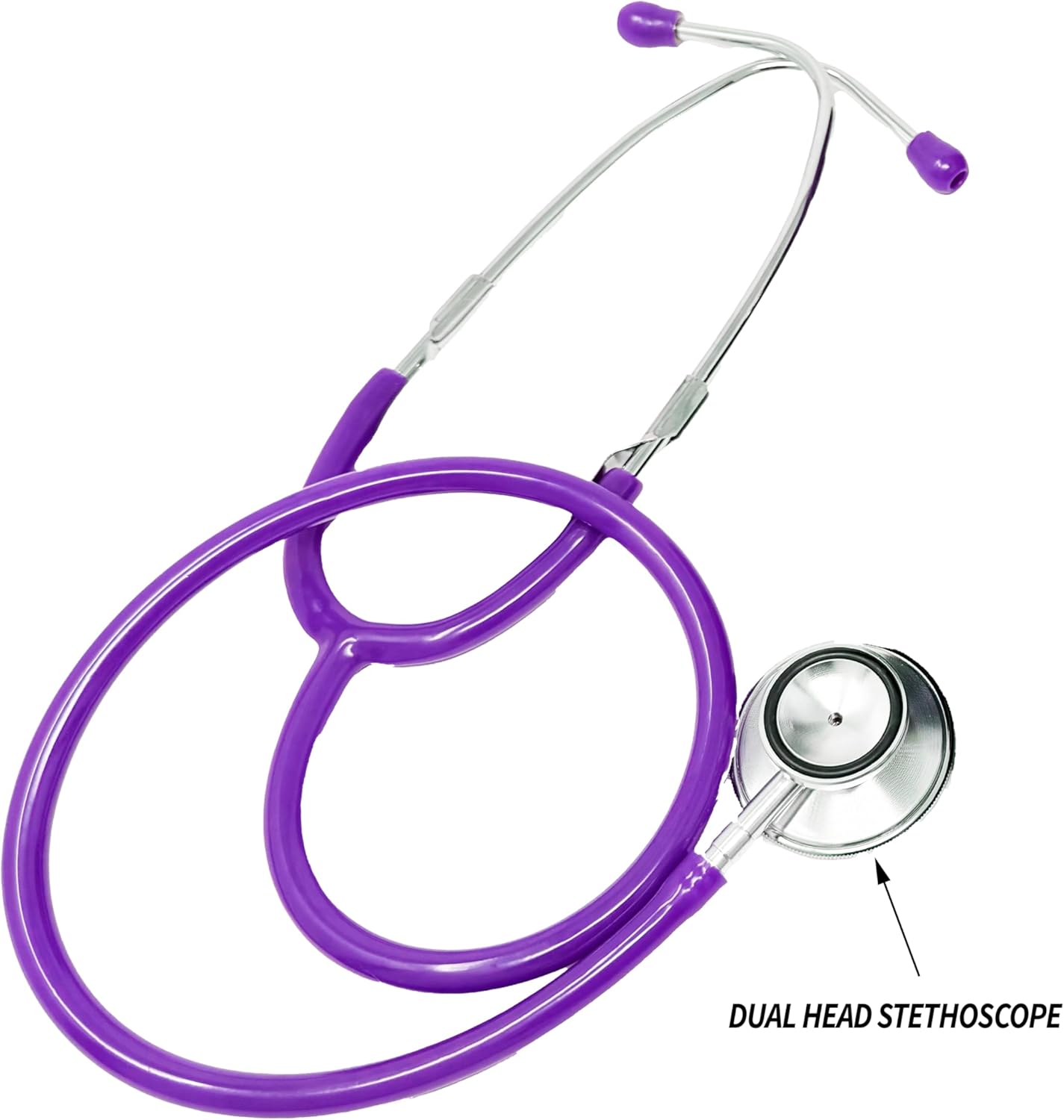 EMI #305 Purple Aneroid Sphygmomanometer Blood Pressure Monitor with Dual Head Stethoscope Set Kit