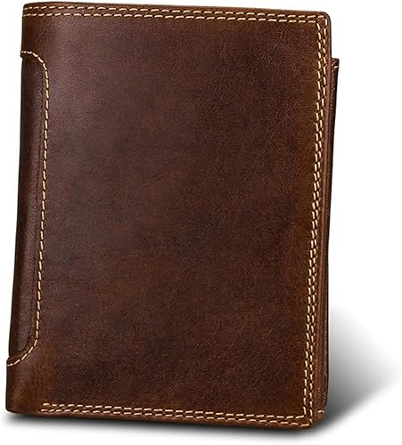 ZAINJO Billeteras para hombres Billetera para hombres Billetera vintage Tarjetero vertical