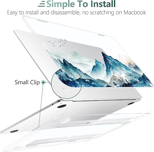 Miniatura 6 de DONGKE Funda para MacBook Air M3 M2 de 15 pulgadas 2023 2024 A2941 A3114 con pantalla Retina y Touch ID, funda rígida de plástico y funda de teclado