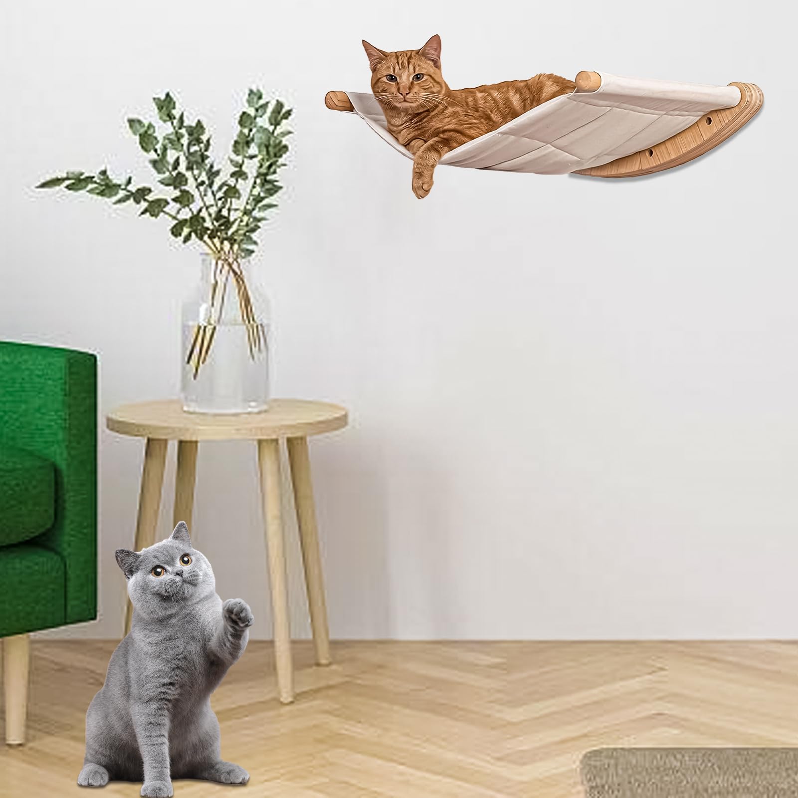 Amaca per gatti, scaffale da parete, per animali domestici Comfy letto da parete mobili da parete per arrampicata e sdraiarsi