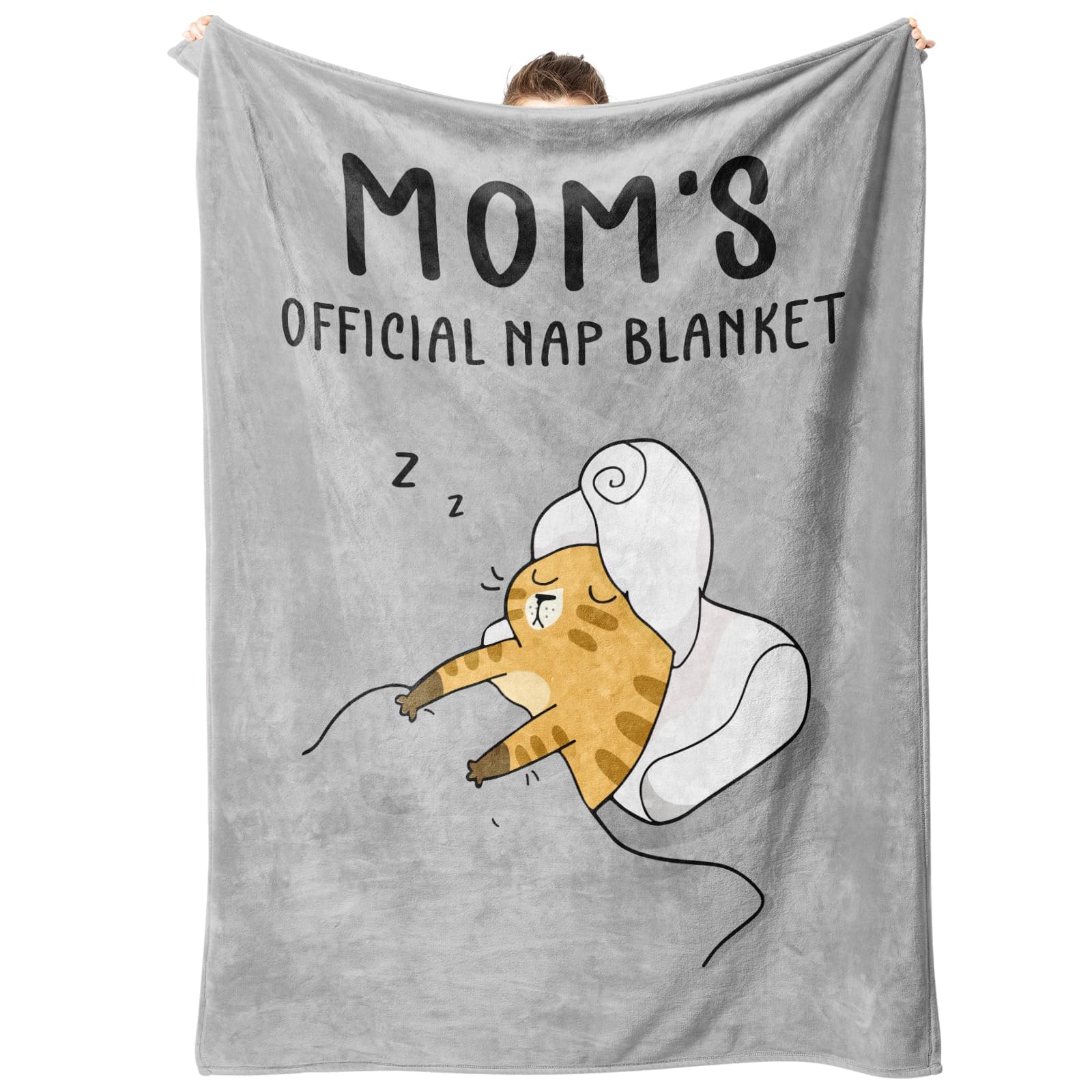 SteadStyle Mothers Day Mom Gifts from Daughter Son, Mom Birthday Gifts Blanket, Mother Presents for Christmas, Valentine's Day, Mothers Day, Fluffy Blanket for Mommy, 60'' x 50'' (Grey)