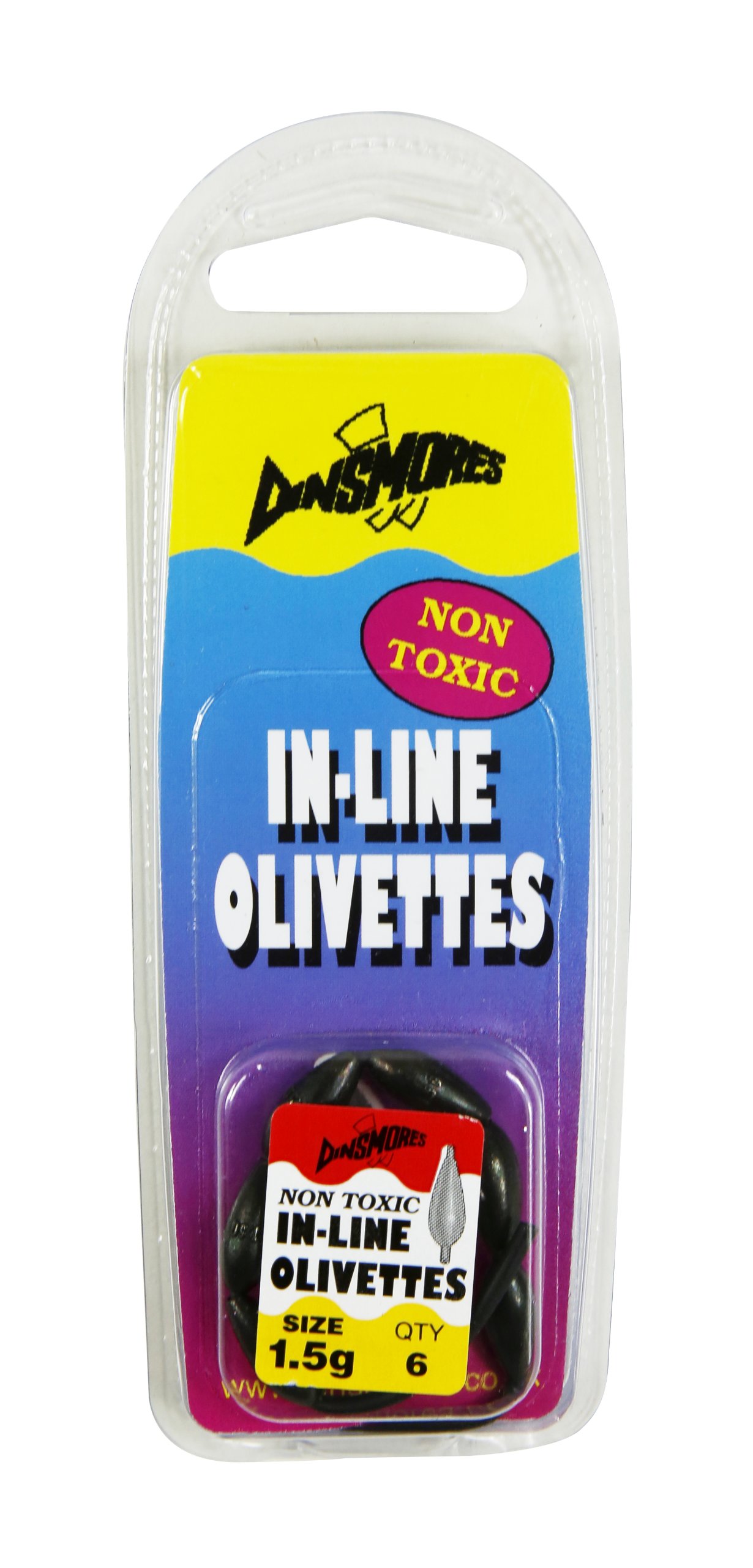 Dinsmores Non Toxic In Olivettes Sinker - Multicoloured, 1.5 g