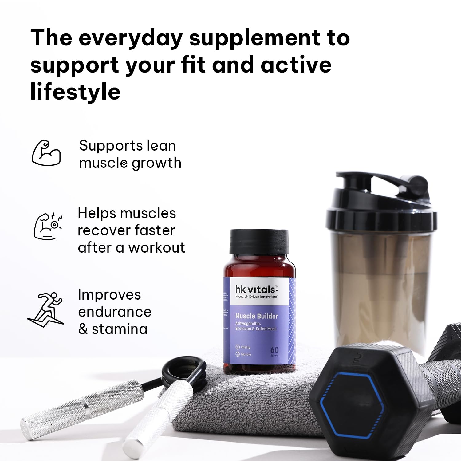 hk vitals Muscle Builder, 60 Tablets — Amazon image 3