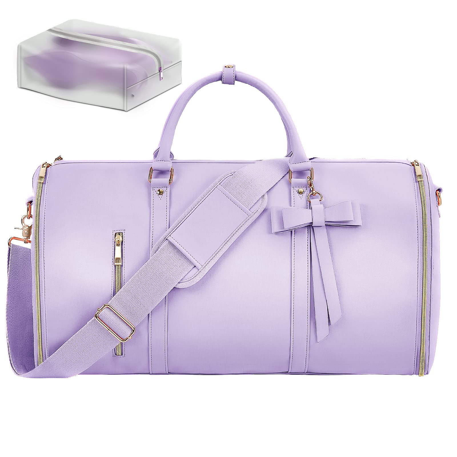 Bolsa portatraje de Viaje para Mujer, Púrpura, Carry-on 20-Inch, Mujer