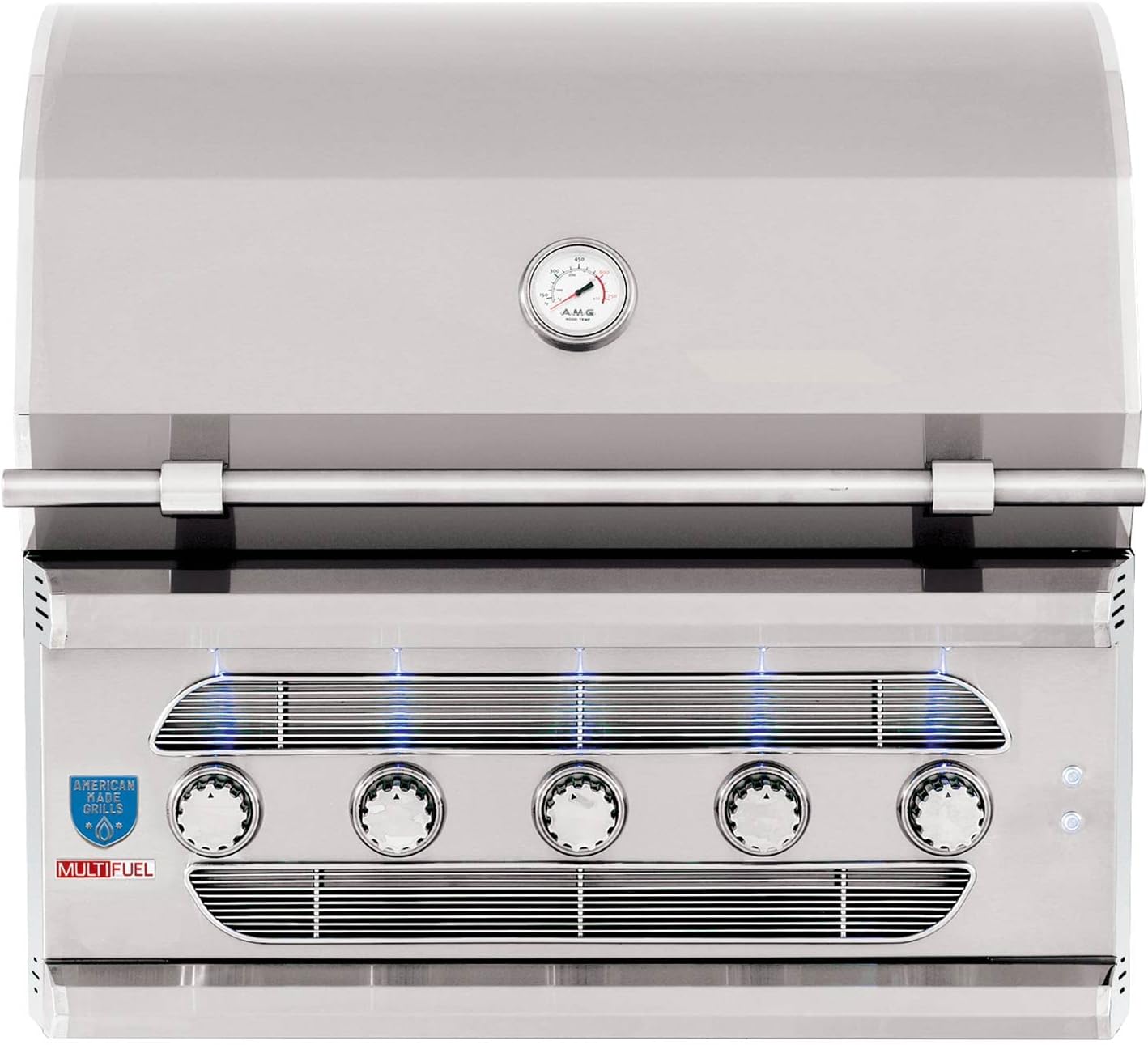 American Made Grills Muscle 36-Inch Built-in Dual Fuel Wood and Gas Grill with Infrared Searing Burner and Rotisserie Kit, Propane (MUS36-LP)