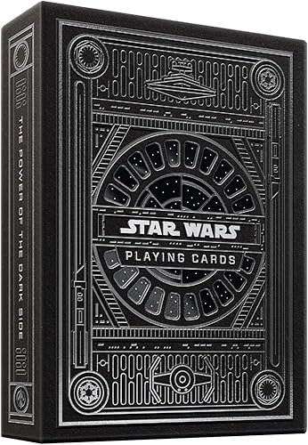 theory11 Star Wars Edición Especial Plateada - Juego de Cartas Premium de Lado Oscuro Gris Temático