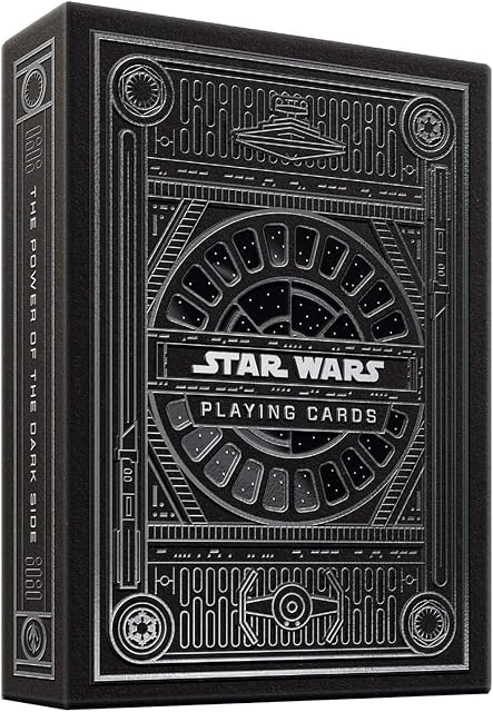theory11 Star Wars Jugando a los Naipes Silver Edition - Lado Oscuro (Gris)