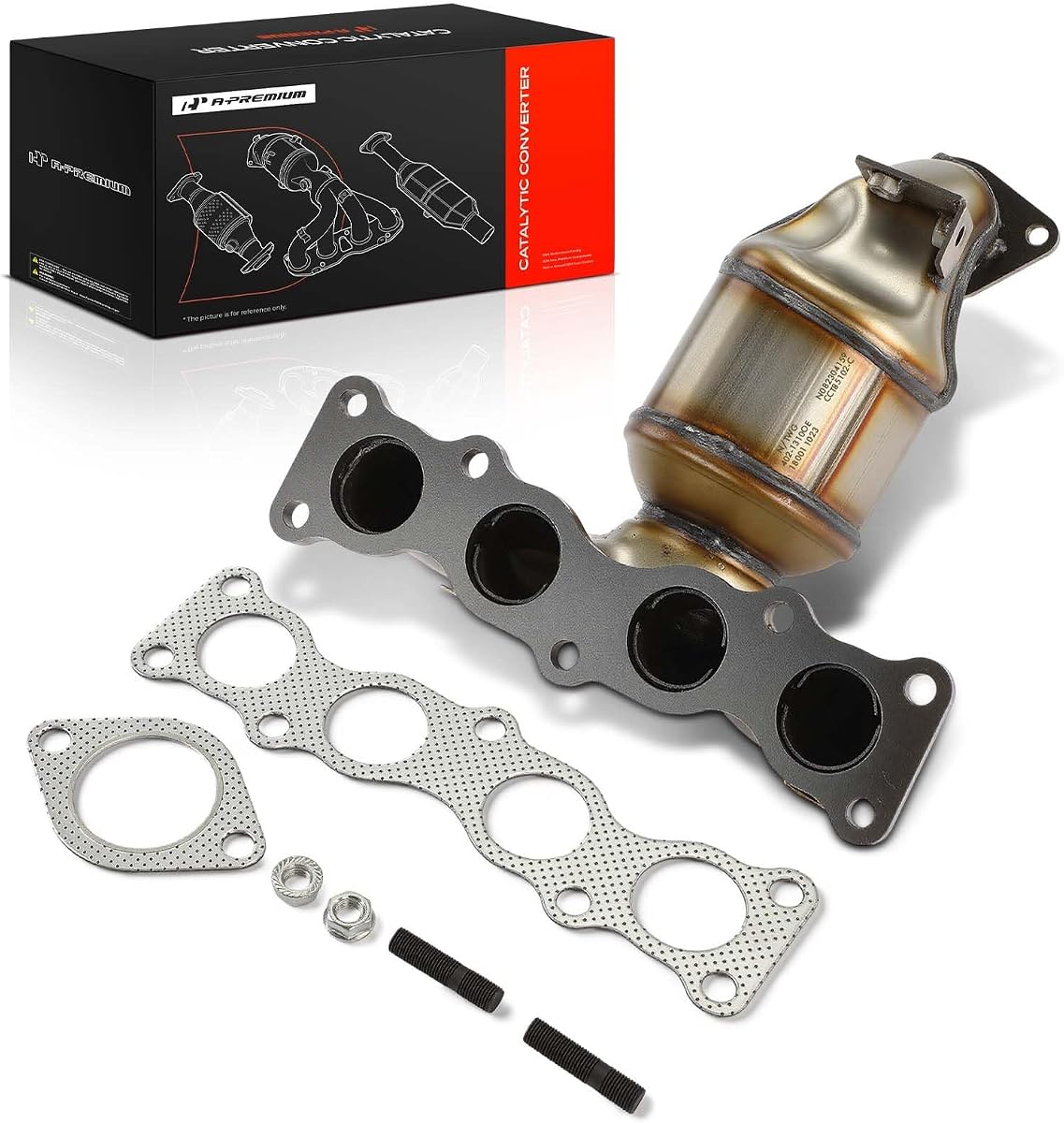 Convertidor catalítico del colector de escape delantero A-Premium, compatible con EPA | Compatible con Hyundai Santa Fe Sport 2017-2018 2.4L, reemplaza 285102GCA0.