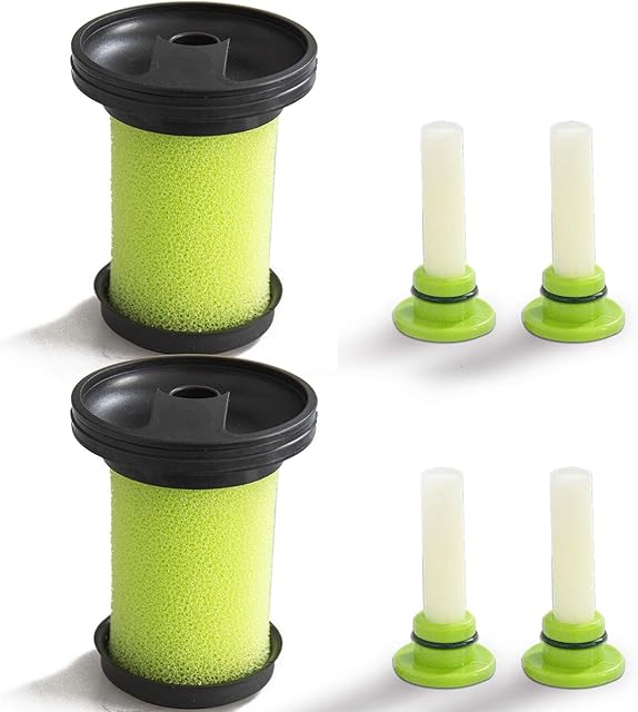 BIHARNT Replacement Filters Compatible with Gtech AirRam Multi MK2 K9 ATF037 Cordless Vacuum Cleaner (2 x Air Filters + 4 Freshener Cartridges)
