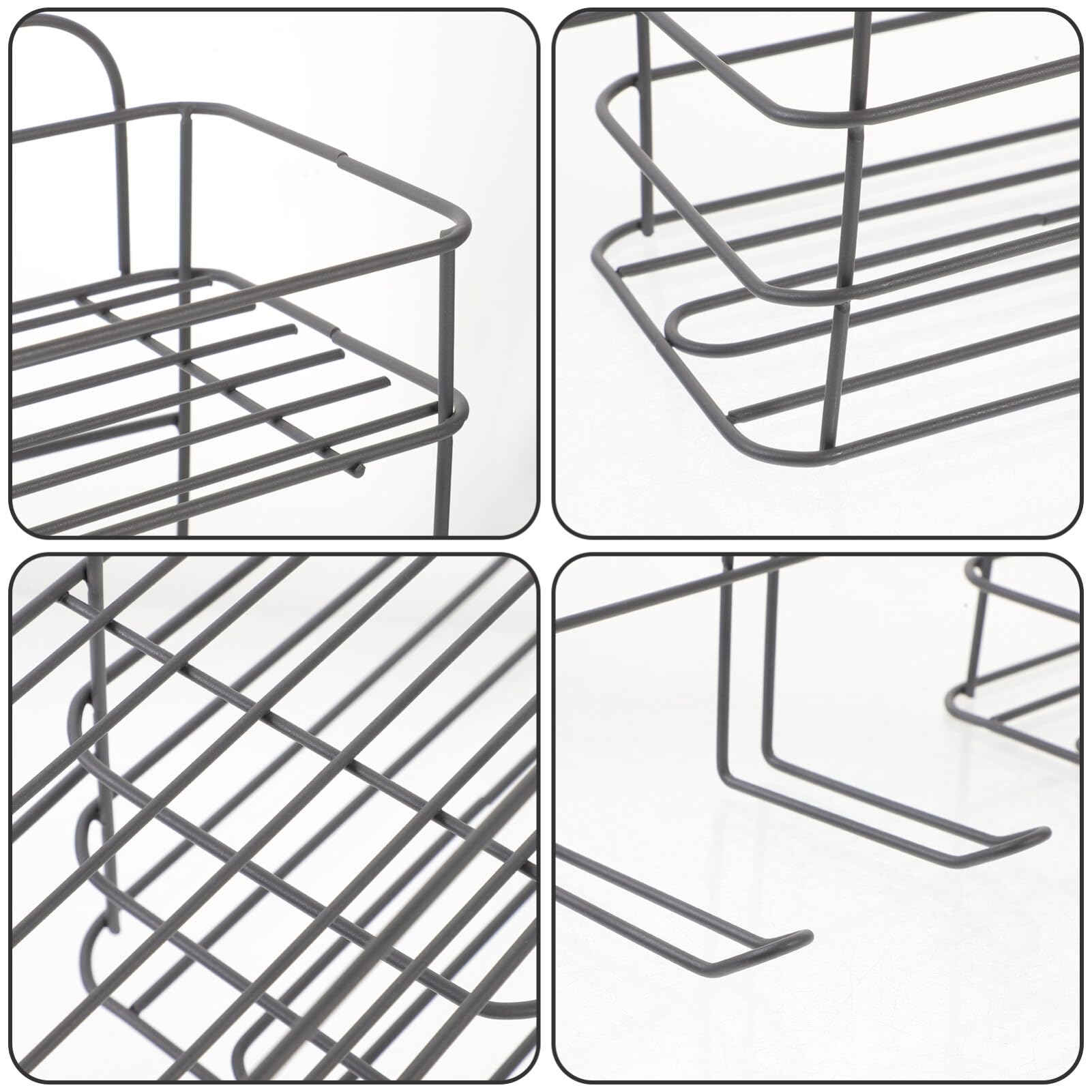 SOLUSTRE Supporto Per Asciugacapelli Da Muro Organizer Per Strumenti Per Mensola Salvaspazio Per Bagno Design Moderno e Robusto Facile Installazione e Sicurezza Per Phon e Accessori