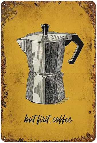Cafetera de moka con capacidad artística, máquina de café, decoración de arte de pared, regalo para entusiastas de la máquina de café, logotipo de