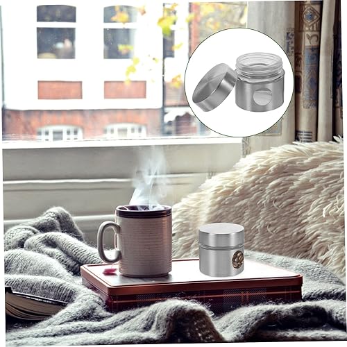 Miniatura 7 de Housoutil Recipientes de café portátiles para café molido, recipientes de viaje para artículos de tocador, tarros redondos transparentes para el