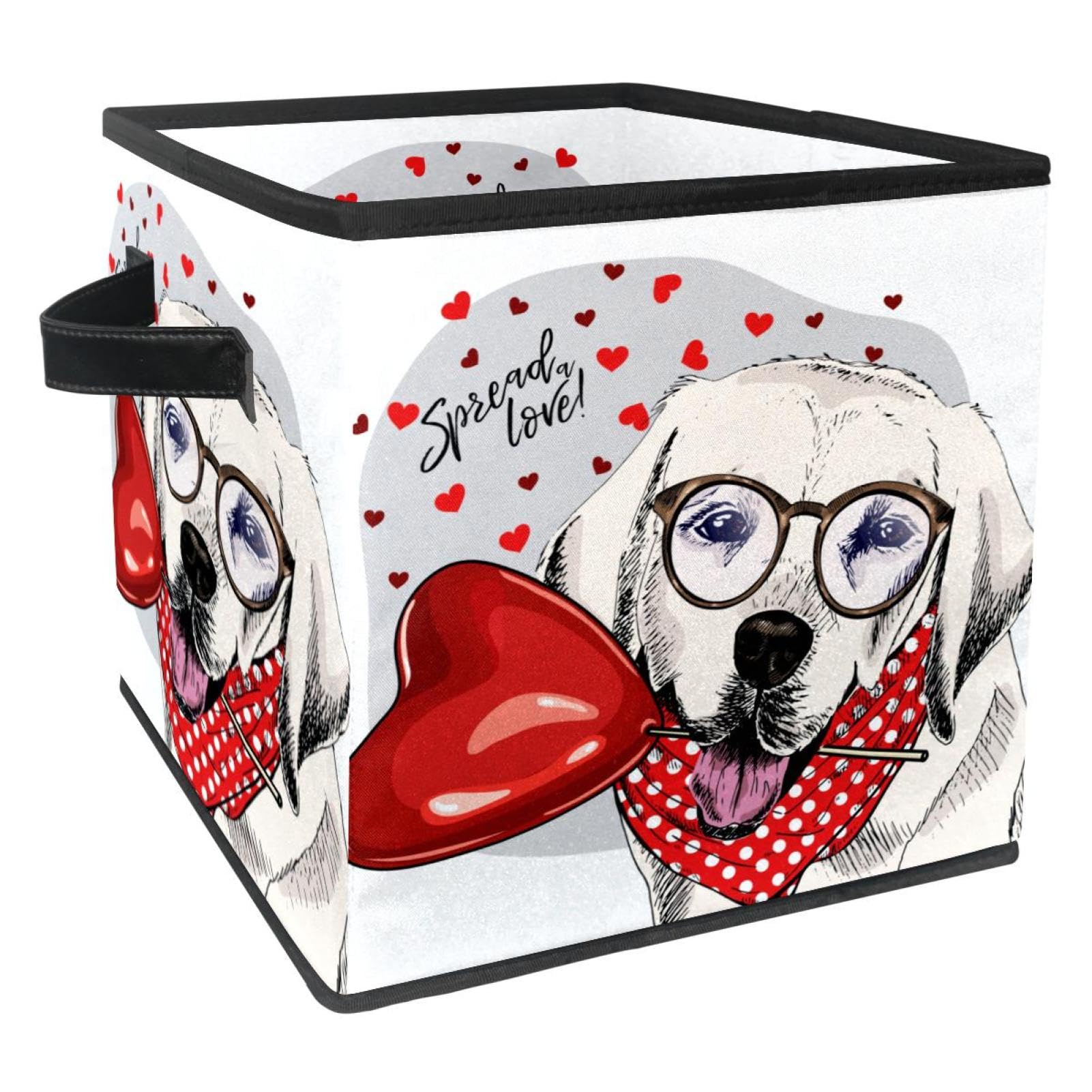 Organiseur pliable en tissu pour gagner de la place | Bac de rangement rouge rigide