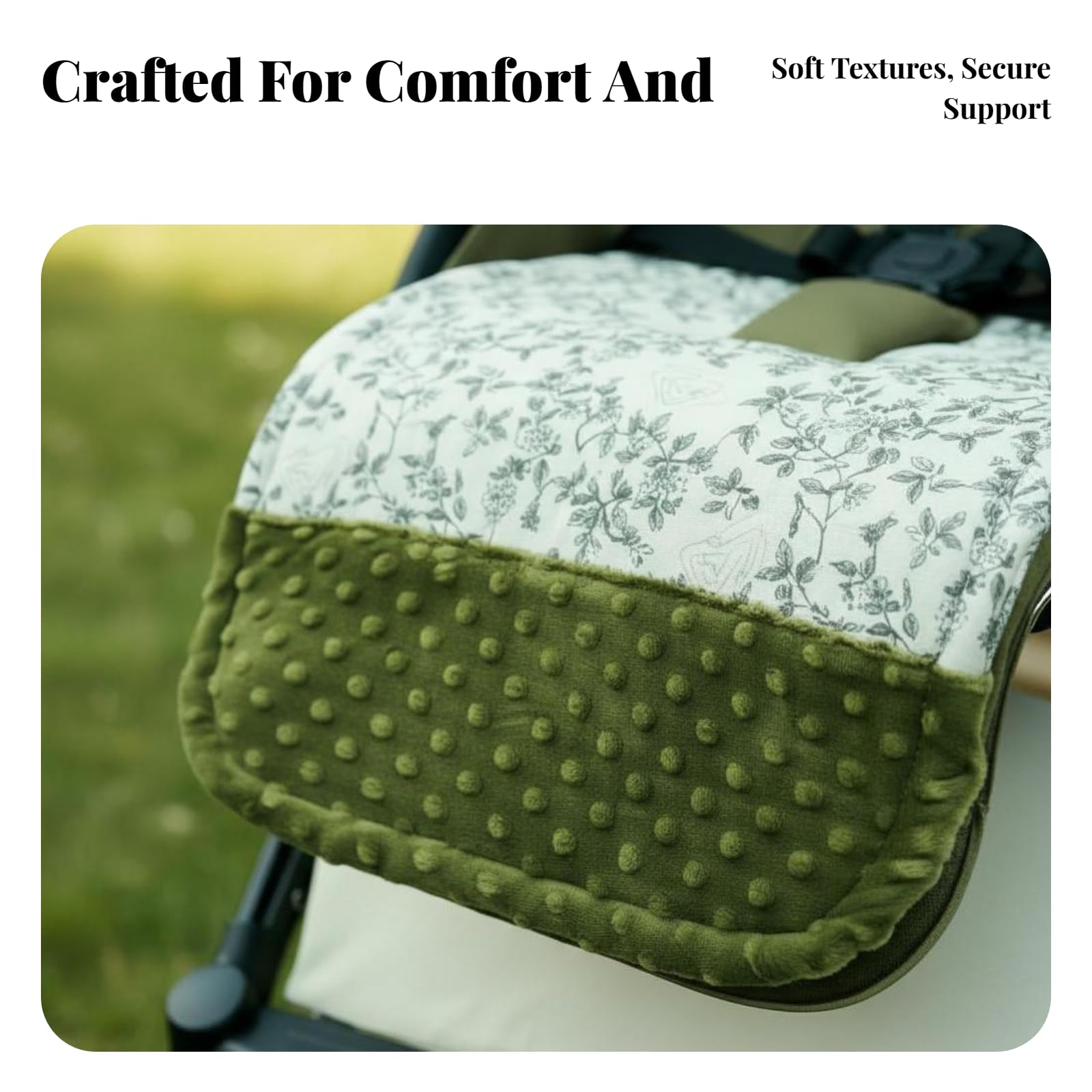 MagiDeal Cuscino con Cuscino Rimovibile E Fondo Gommoso Materassino da Nanna per Passeggini Universali Tappetino da con Imbottitura Spessa per il Comfort E La dei Neonati Adatto per, color to 4