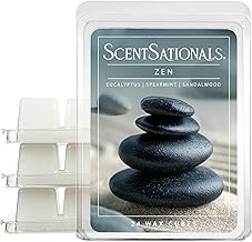 Scentsationals Wax Melts, Wax Cubes Strong Scent -Zen - Long Lasting Scented Melts for Warmer, 10oz (24-Cubes)