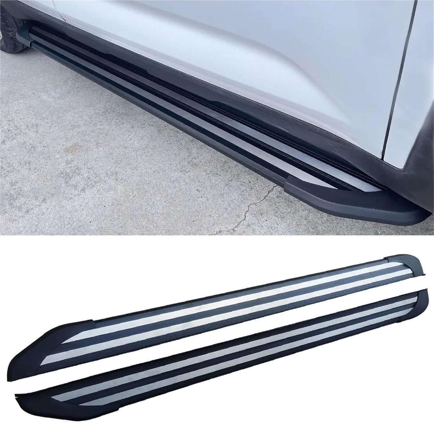 1 Pair Side Step Pedal Compatible with Ford Explorer 2016-2019 Running Board Bar