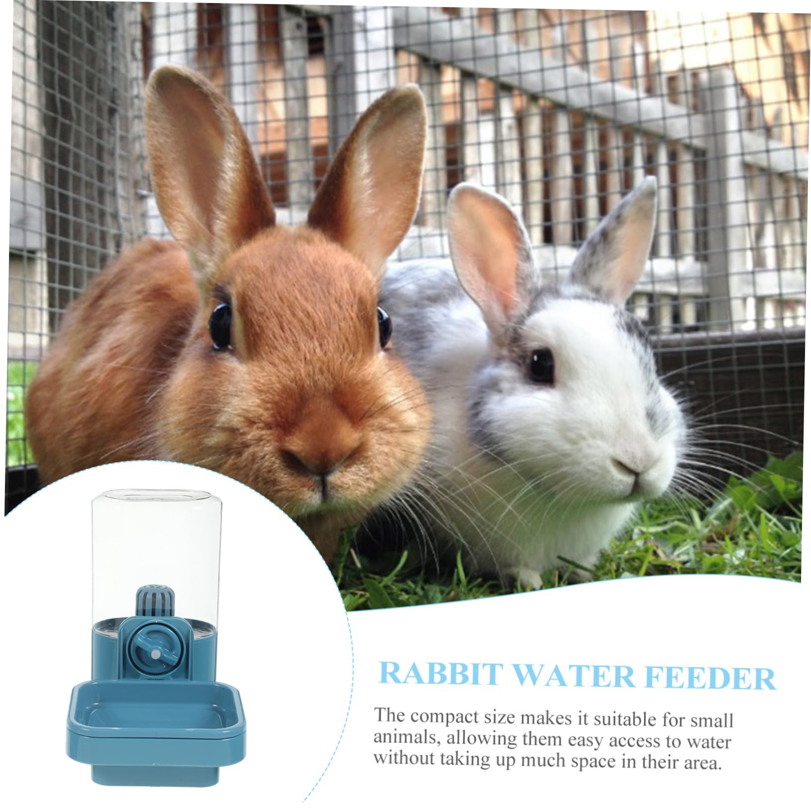 Abaodam Distributore Acqua Per Conigli Mangiatoio Per Piccoli Animali Abbeveratoio in Dispositivo Alimentazione Conigli Dispenser d Acqua Per Gabbia