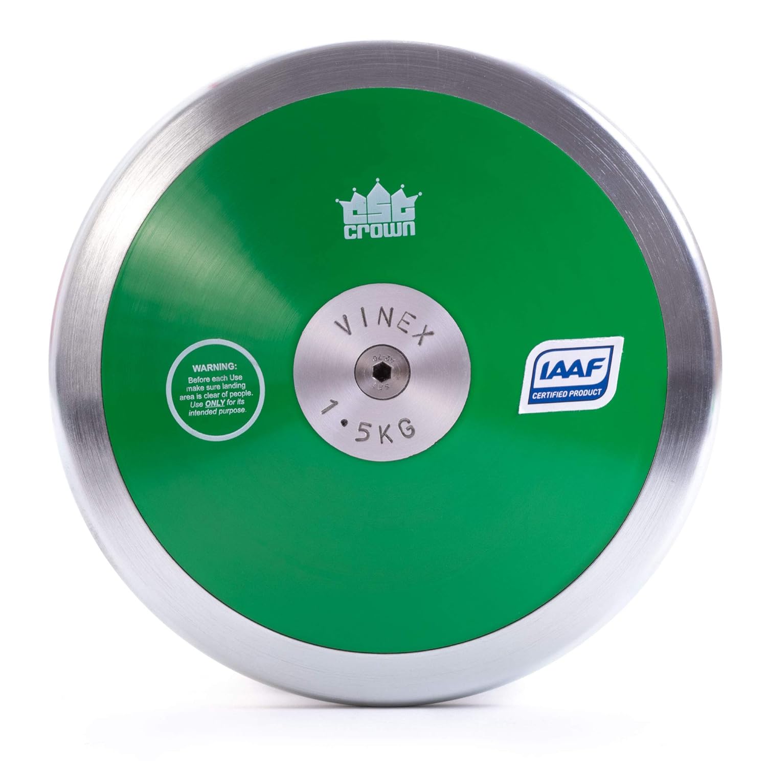 1.5kg Low Spin Discus, 70 Rim Weight Official Track & Field Throwing