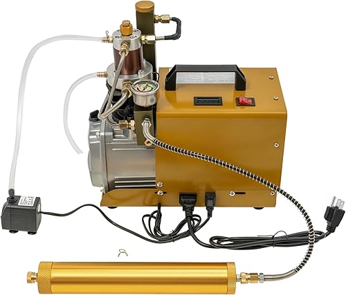 Bomba de aire de alta presión 4500PSI, 1.8KW 110V 30MPa Compresor de aire eléctrico Bomba de buceo Bomba de buceo de alta presión de refrigeración