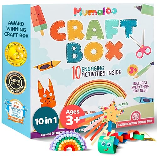 Mumaloo Craft Box for Kids - 10 Creative Arts and