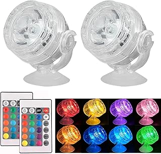LED-Aquariumleuchte, Aquarium LED Beleuchtung, Unterwasser-Beleuchtung, USB-Anschluss, Aquarium Licht Farbwechsel mit Nachtlichtfunktion für Aquarien