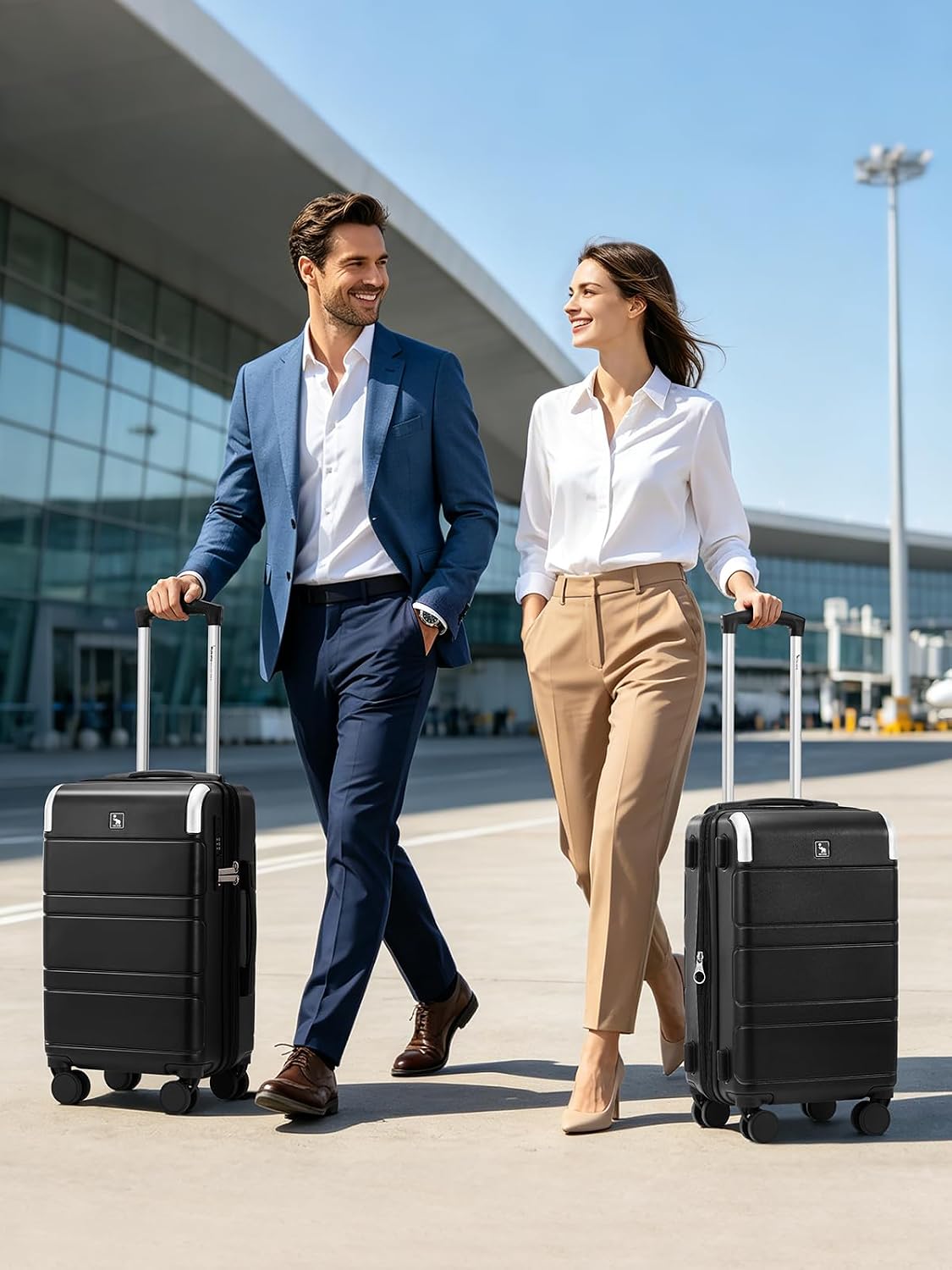 OIWAS Expandable Carry On Luggage with USB Charging Port, Airline Approved PC Carry-On Suitcase with Spinner Wheels for Business trip, Hard Shell Suitcase for Travel
