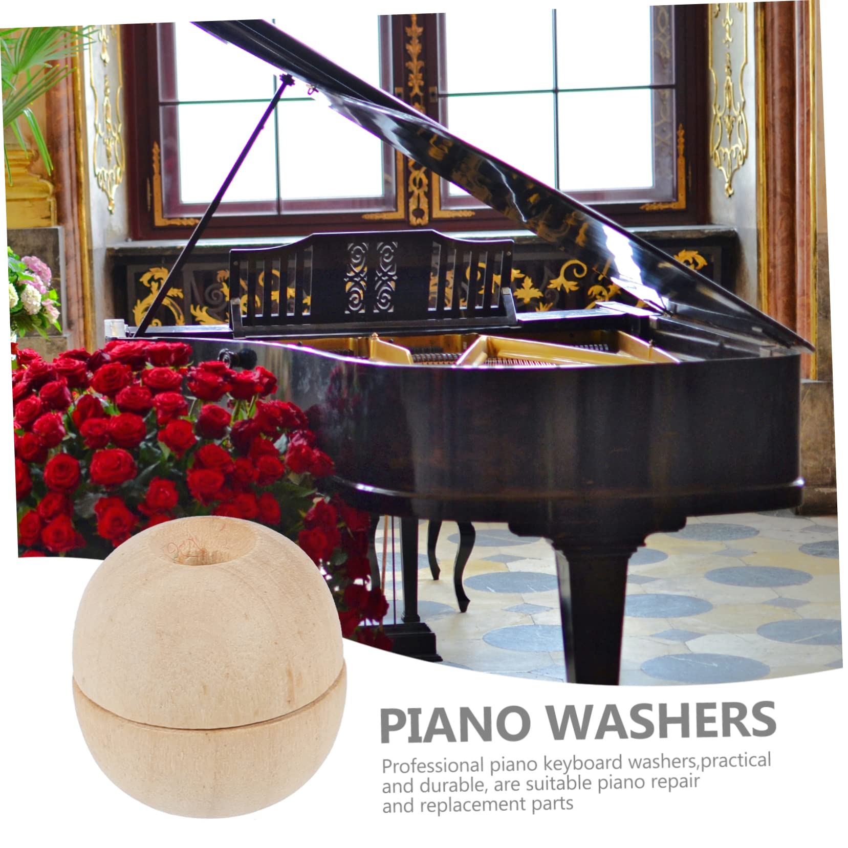 Toddmomy 10Pcs Piano Cushion Washers Piano Regulating Tool for Leveling Keys Durable Replacement Parts and Repair Material