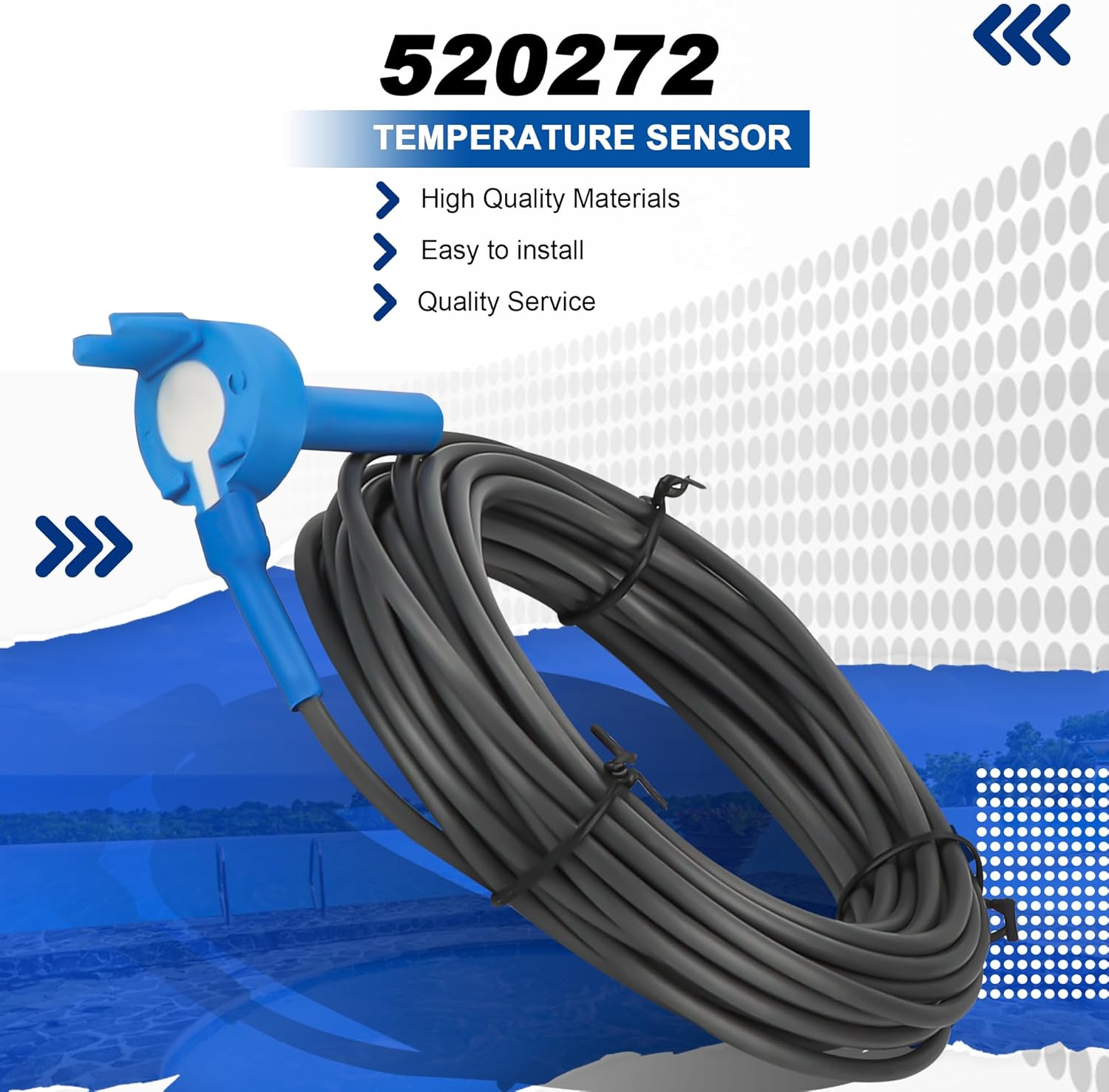 520272 Sensor de temperatura para aire, agua, sistemas de control de ...